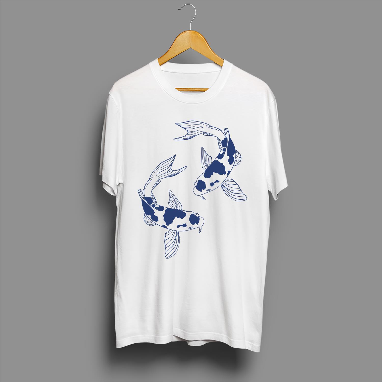 Vintage Koi T-Shirt, Retro 90s Tattoo Koi Shirt, Japanese T-Shirt, Gift for Koi Lovers, Koi, Fish Shirt_1