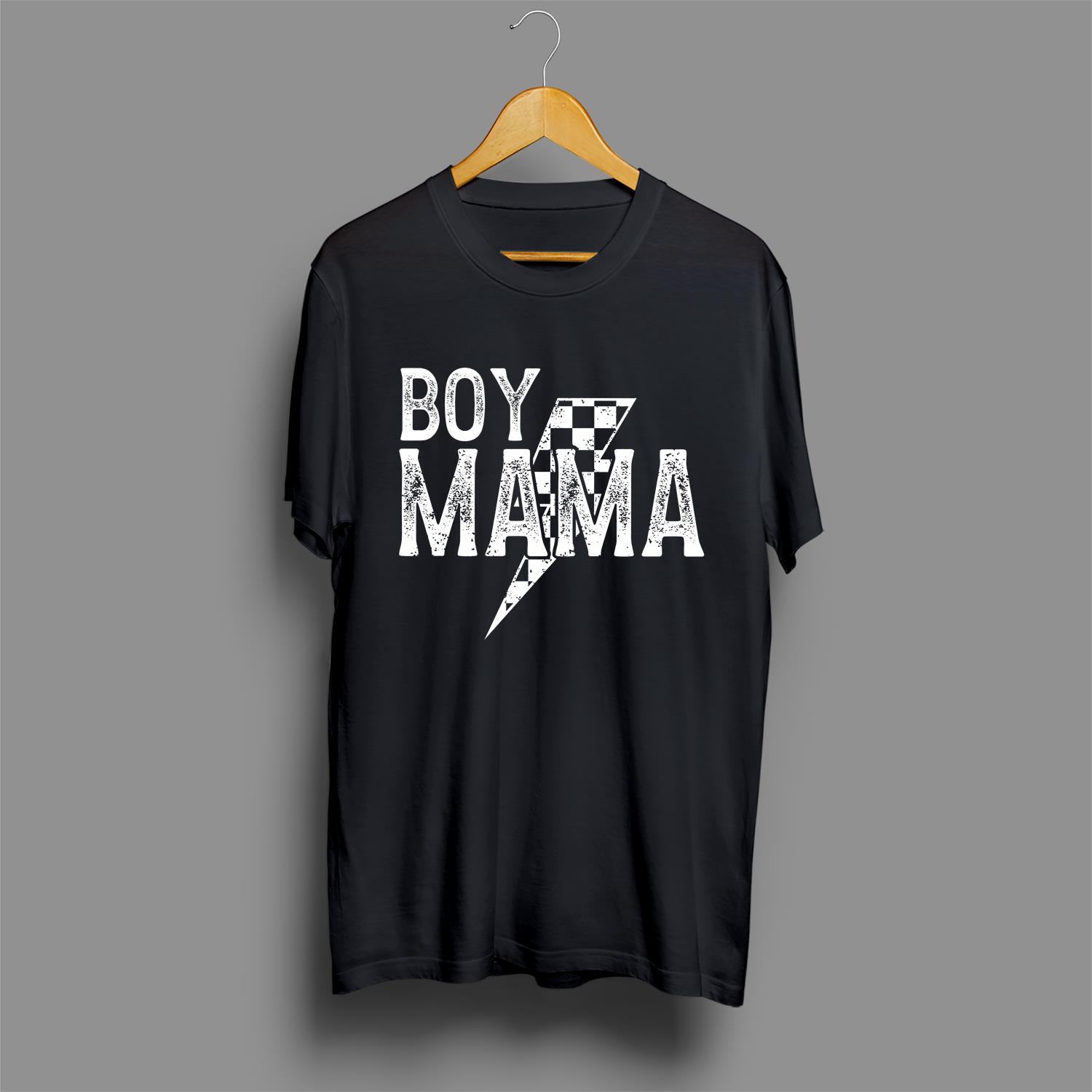Comfort Colors Boy Mama Checkered Shirt, Retro Checkered Boy Mama T-shirt, Vintage Boy Mama Tee, Lightning Bolt Mama Shirt, Mothers Day Gift