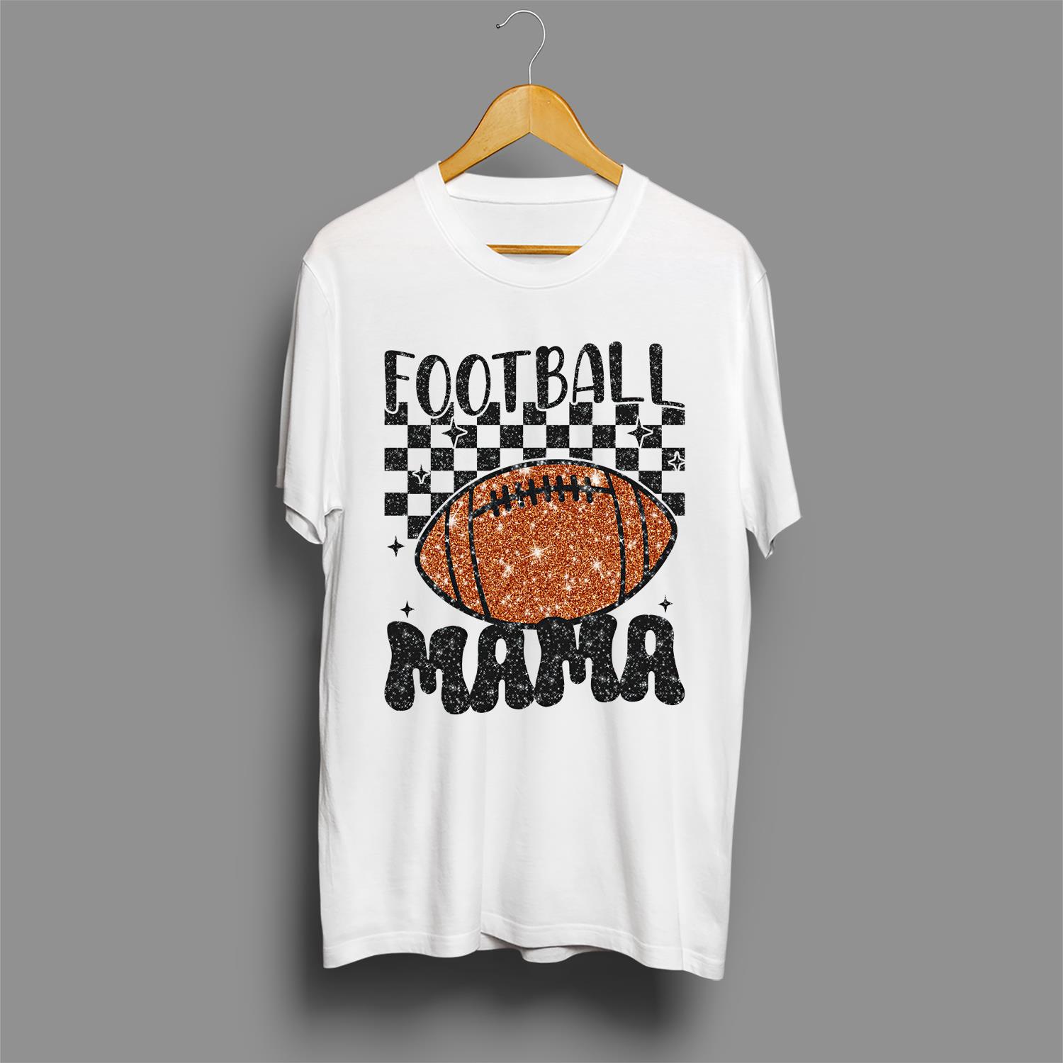 Retro Football Mama T-Shirt, Football TShirt, Design T-Shirt, Footbal Mom T-Shirt, Sports Shirt, Football Season