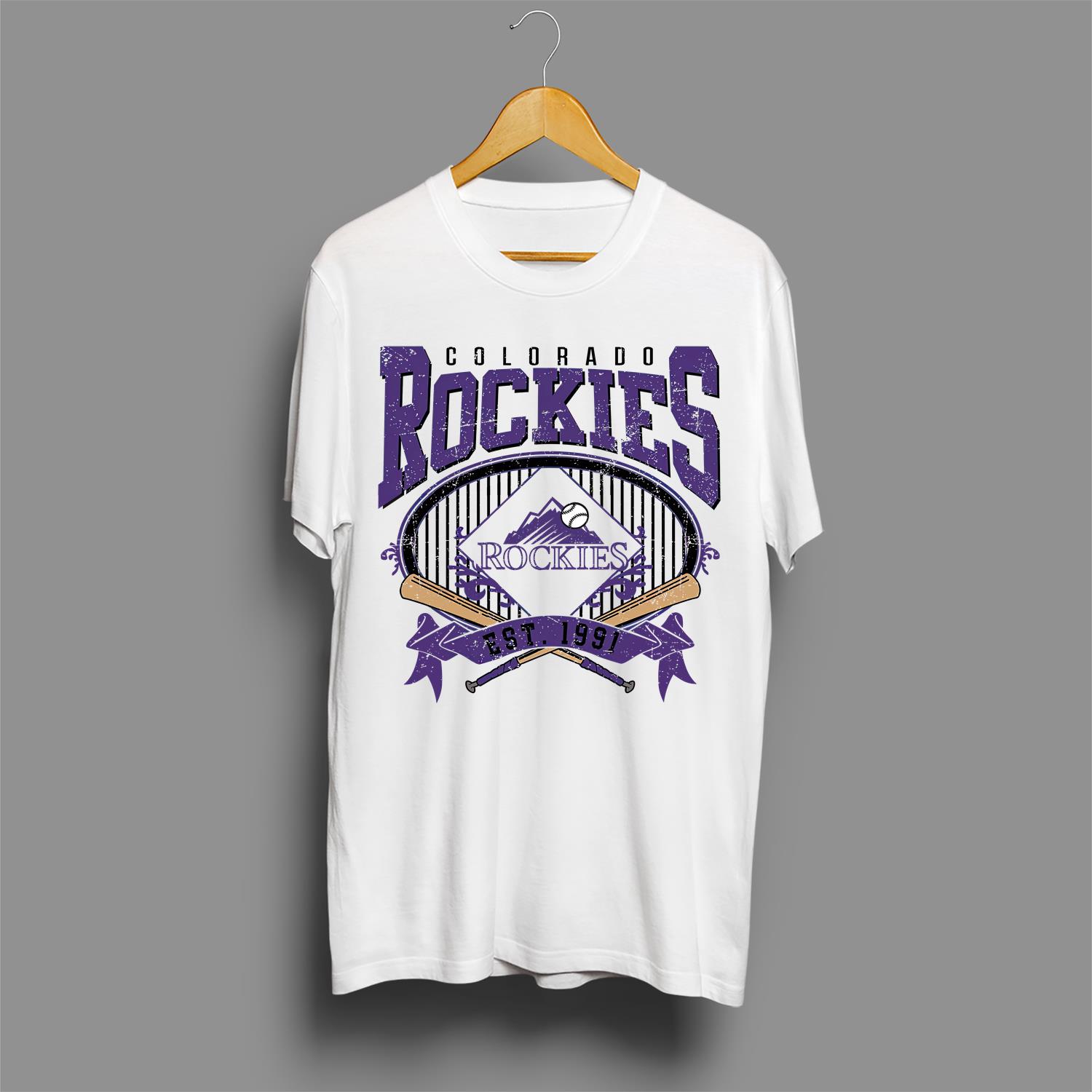 Vintage Colorado Rockie Baseball T-shirt Colorado baseball T-Shirt Baseball Fan shirt Colorado baseball Tee baseball tee