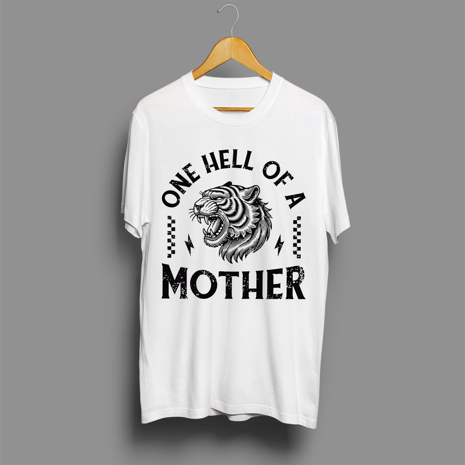 Comfort Colors Retro One Hell Of A Mother T-Shirt, Vintage Mother Graphic Shirt, Popular Mama Gift, Cute Mother Day Gift